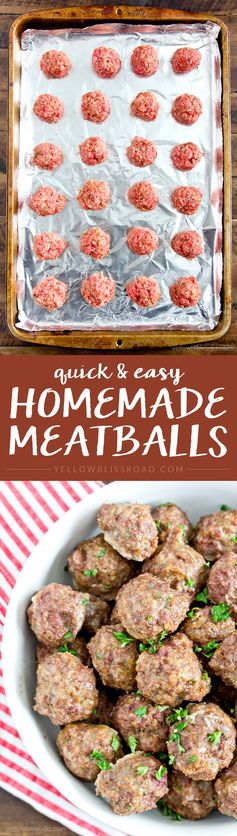 Easy Homemade Meatballs