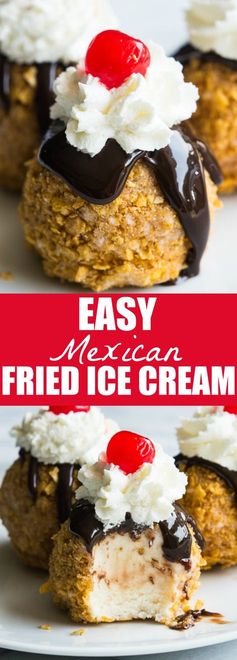 Easy Mexican Fried Ice Cream