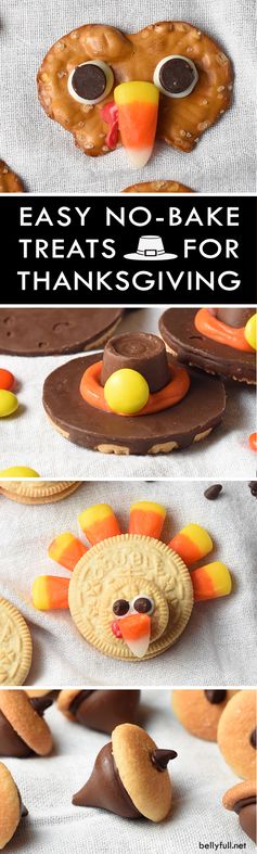 Easy No-Bake Pilgrim Cookie Hats