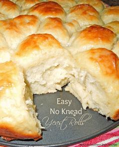 Easy No Knead Yeast Rolls