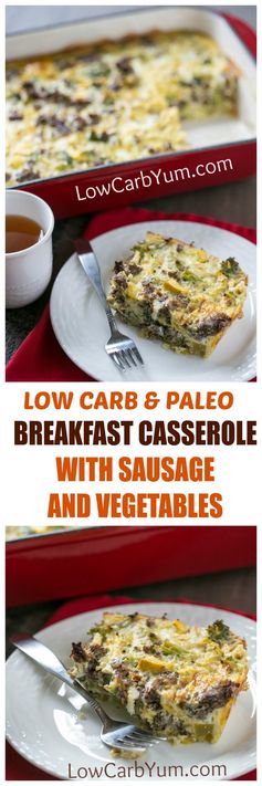 Easy Paleo Breakfast Casserole with Sausage