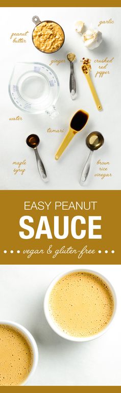 Easy Peanut Sauce (Vegan & Gluten-Free