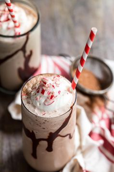 Easy Peppermint Mocha Frappuccino