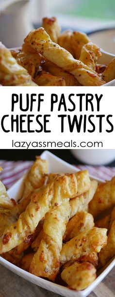 Easy Puff Pastry Cheese Twists