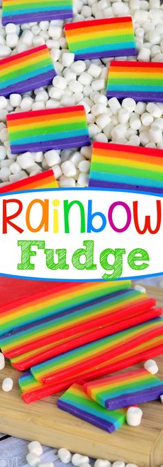 Easy Rainbow Fudge