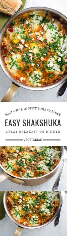 Easy Shakshuka Recipe with Feta