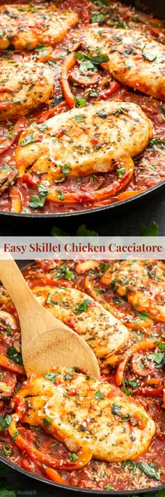 Easy Skillet Chicken Cacciatore