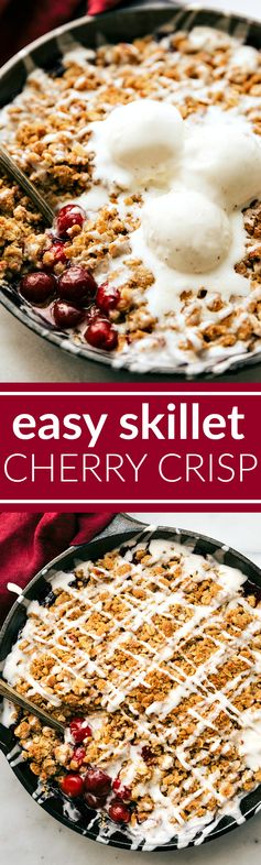 Easy Skillet Montmorency Tart Cherry Crisp