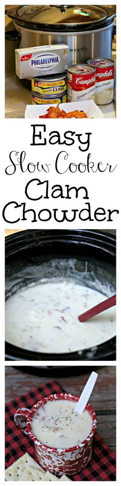 Easy Slow Cooker Clam Chowder