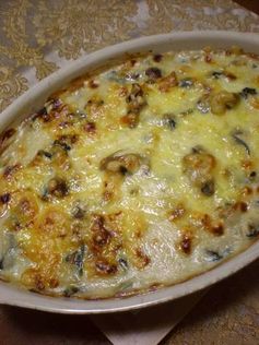 Easy To Make Oyster and Spinach Gratin