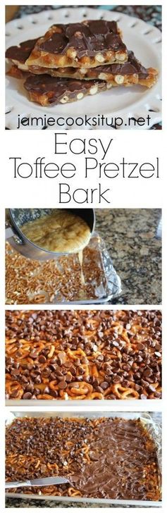 Easy Toffee Pretzel Bark