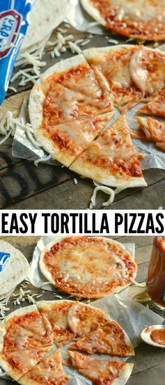 Easy Tortilla Pizzas