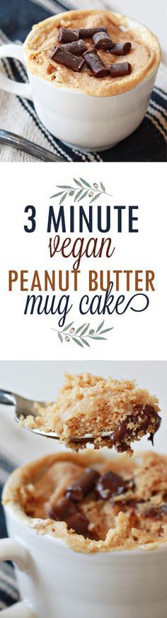 Easy Vegan Peanut Butter Mug Cake