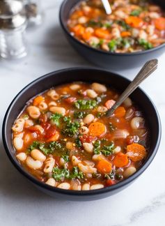 Easy White Bean & Tomato Soup (vegan