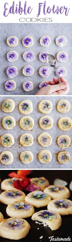 Edible Flower Cookies