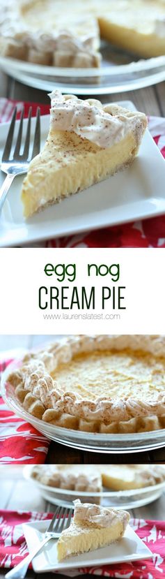 Egg Nog Cream Pie