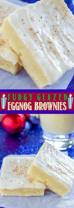 Eggnog Brownies