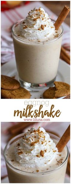 Eggnog Milkshakes