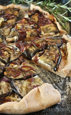 Eggplant and Caramelized Onion Pizza