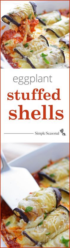 Eggplant Stuffed Shells