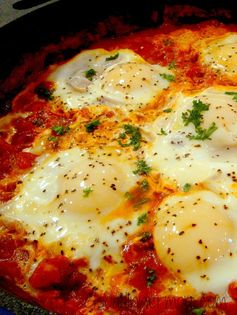 Eggs Poached in Spicy Tomato Sauce - Shakshouka