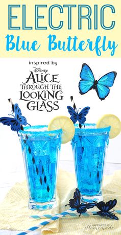 Electric Blue Butterfly Cocktail