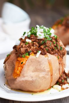 Enchilada Stuffed Sweet Potatoes