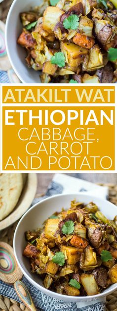 Ethiopian Spiced Cabbage, Carrot, and Potatoes (Atakilt Wat