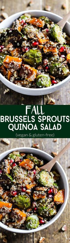 Fall Brussels Sprouts Quinoa Salad