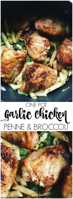 Fast Food Friday - One Pot Garlic Chicken Thighs with Broccoli