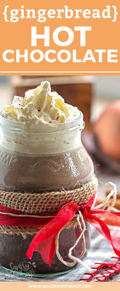 Favorite Gingerbread Spiced Hot Chocolate