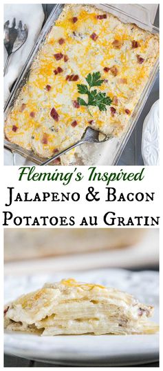 Fleming's inspired Bacon & Jalapeno Potatoes au Gratin