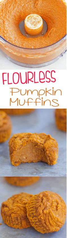 Flourless Pumpkin Blender Muffins