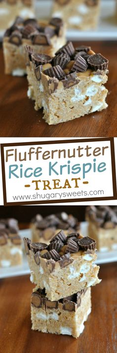 Fluffernutter Krispie Treats