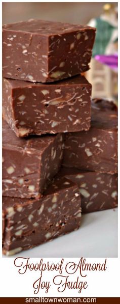 Foolproof Almond Joy Fudge