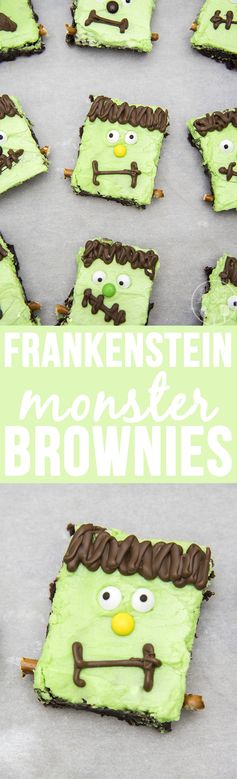 Frankenstein Brownies