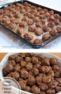 Freezer Friendly, Homemade Meatball