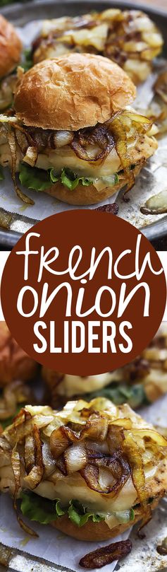 French Onion Chicken Sliders