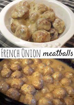 French Onion Meatballs