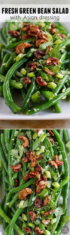 Fresh Green Bean Salad with Asian Dressing