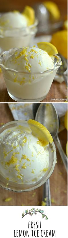 Fresh Lemon Ice Cream