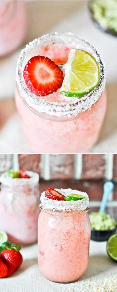 Fresh Strawberry Coconut Margaritas