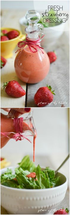 Fresh strawberry dressing
