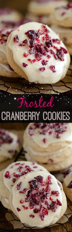 Frosted Cranberry Cookies