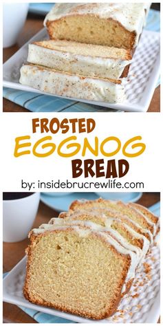 Frosted Eggnog Bread