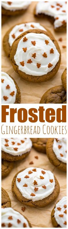 Frosted Gingerbread Cookies