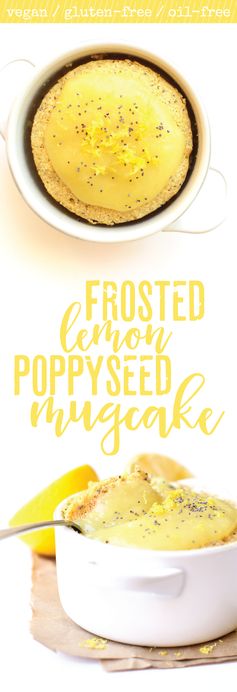 Frosted Lemon Poppy Seed Mug Cake