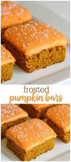 Frosted Pumpkin Bars