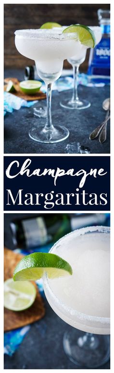 Frozen Champagne Margaritas