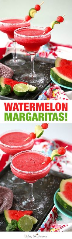 Frozen Watermelon Margaritas